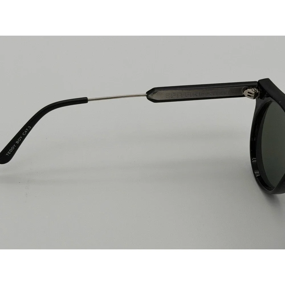 Spitfire England Teddy Boy Black Frame Black Lenses Sunglasses UV Protection